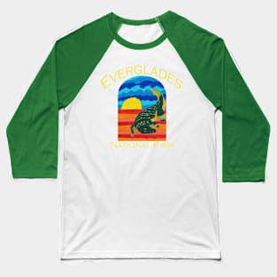 Everglades National Park Alligator design Baseball T-Shirt